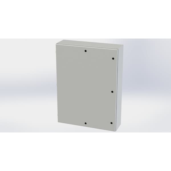1/4 Turn Latch Electrical Enclosures, 48 in H, 10 in D, 36 in W, NEMA 3R, 4, 12, 13, Carbon Steel